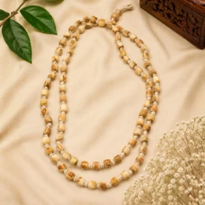 Original Hand-Knotted 2-Round Tulsi Kanthi Mala for Men & Women