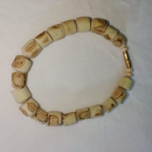 Natural Raw Tulsi Wooden Bead Bracelet for Men & Women | Handcrafted In RadhaKund