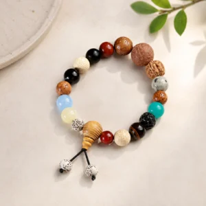 Bodhi Seeds Eyes Beaded Bracelet - To Enrich The Body & Mind