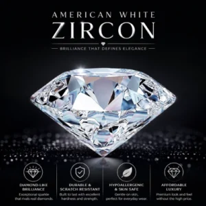 Zircon Gemstone Certified American Diamond  4 To 6 Ratti Loose Stone for Men and Women, White
