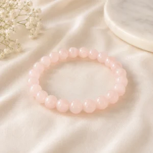 natural rose quartz bracelet