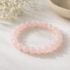 natural rose quartz bracelet