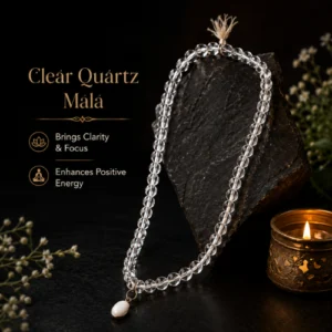 clear quartz mala