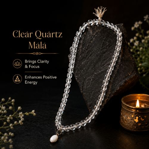 clear quartz mala