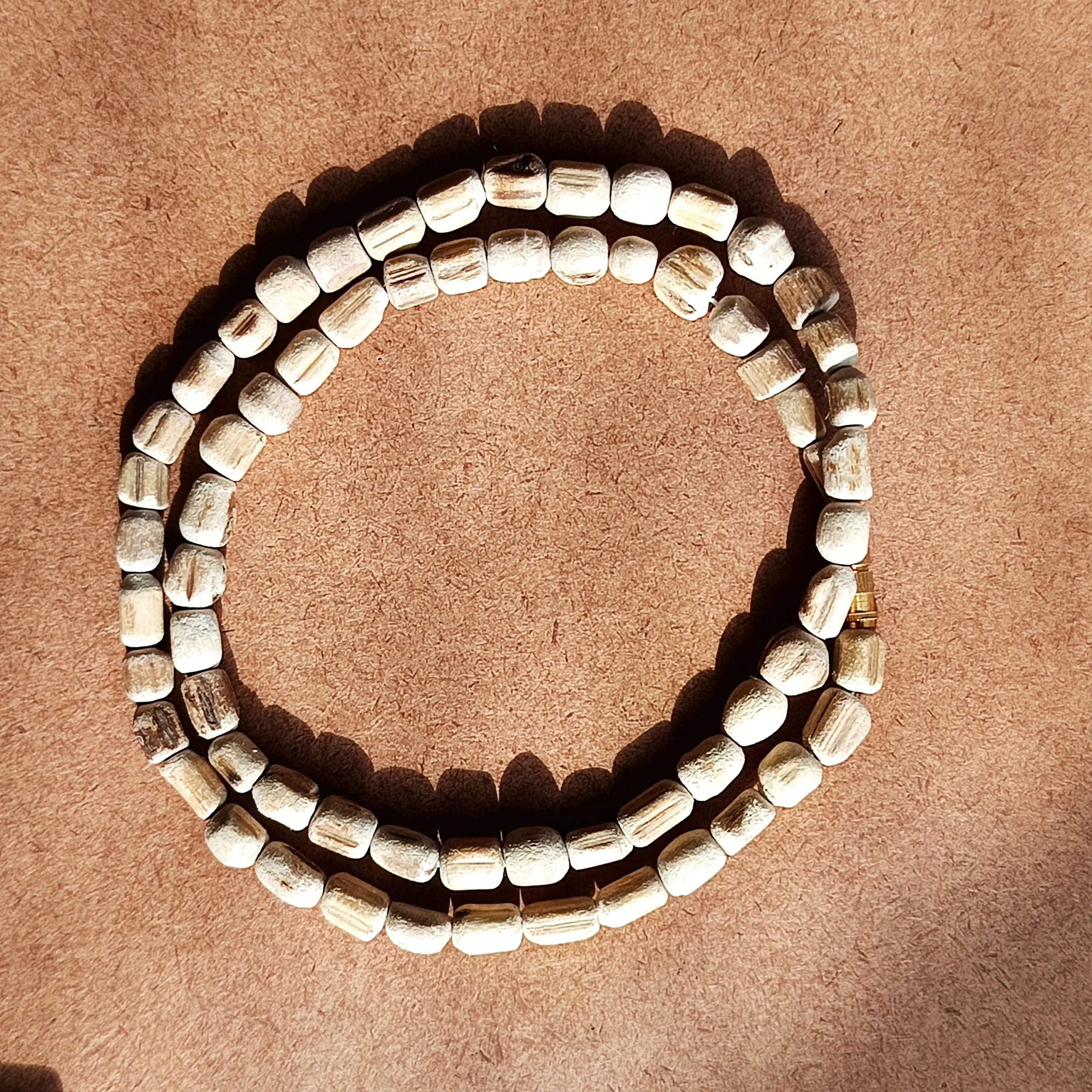 Original Tulsi 1 Round Kanthi Mala Large Beads for Men & Women