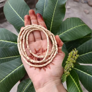 Original Tulsi 2 Round Kanthi Mala Simple Beads for Men & Women