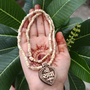 Tulsi Shri Radha Naam Pendant Mala