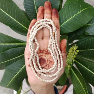 Original Tulsi 2 Round Kanthi Mala Small Beads for Men & Women | 2mm