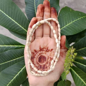 Original Tulsi 1 Round  Kanthi Mala Mridang Type Beads for Men & Women