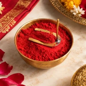 Premium Pure Red Kumkum (Roli) Powder - Auspicious Tilak for Daily Pooja & Rituals