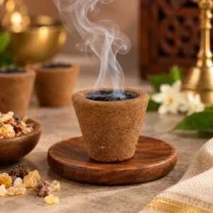 Premium Natural Sambrani Dhoop Cups - Authentic Resin Incense for Pooja, Meditation & Air Purification
