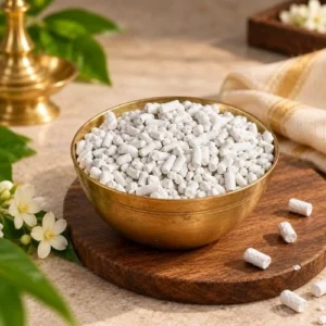 Premium Pure Camphor (Kapoor) Tablets - Cylindrical Pellets for Daily Aarti & Havan