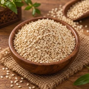 Premium Pure White Sesame Seeds (Safed Til) - Authentic Sacred Spice for Pooja, Havan & Festive Prasad