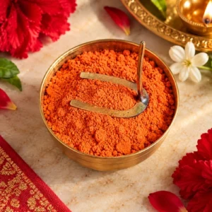Premium Orange Sindoor (Hanuman Sindoor) - Pure Fine Powder for Chola & Daily Pooja
