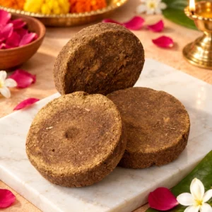 Premium Pure Cow Dung Cakes (Desi Gobar Uple / Kanda) - Sacred Natural Fuel for Havan, Agnihotra & Pooja
