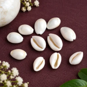 Premium Pure White Cowrie Shells (Safed Kaudi) - Sacred Shells for Wealth, Lakshmi Pooja & Peace