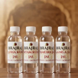 Brajraj Combo Pack Of Radha kund Jal, Shyam Kund Jal, Ganga Jal, Yamuna Jal